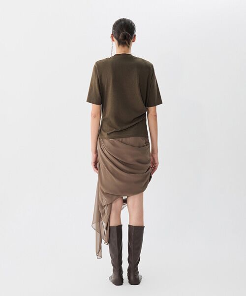 WRINN トップス セール】 Sculpted Drape Top / ドレープトップス （Tシャツ