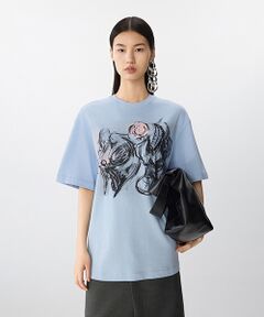 JNBY / ジェーエヌビーワイ カットソー | Cyclamen Bloom T-shirt / Tシャツ