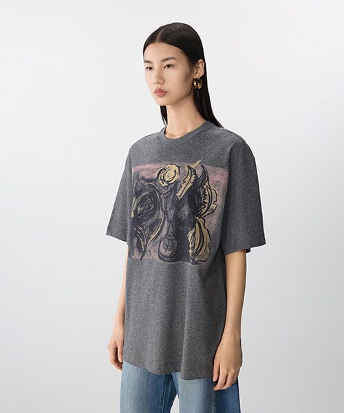 JNBY / ジェーエヌビーワイ カットソー | Cyclamen Bloom T-shirt / Tシャツ | 詳細1