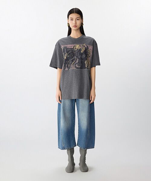 JNBY / ジェーエヌビーワイ カットソー | Cyclamen Bloom T-shirt / Tシャツ | 詳細4