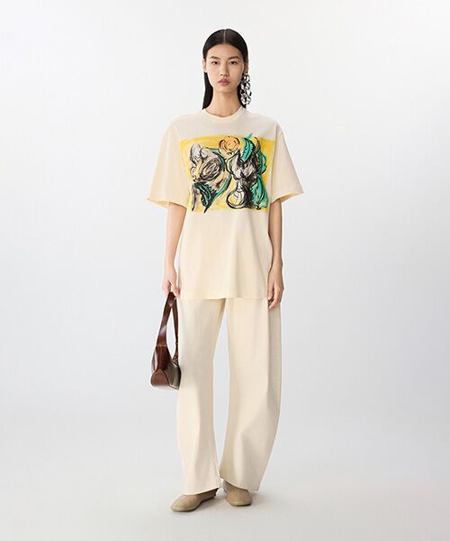 JNBY / ジェーエヌビーワイ カットソー | Cyclamen Bloom T-shirt / Tシャツ | 詳細14