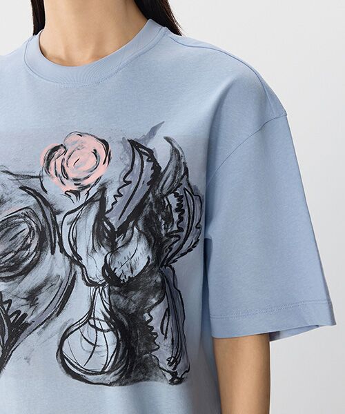 JNBY / ジェーエヌビーワイ カットソー | Cyclamen Bloom T-shirt / Tシャツ | 詳細21