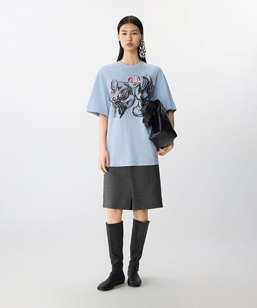 JNBY / ジェーエヌビーワイ カットソー | Cyclamen Bloom T-shirt / Tシャツ | 詳細23