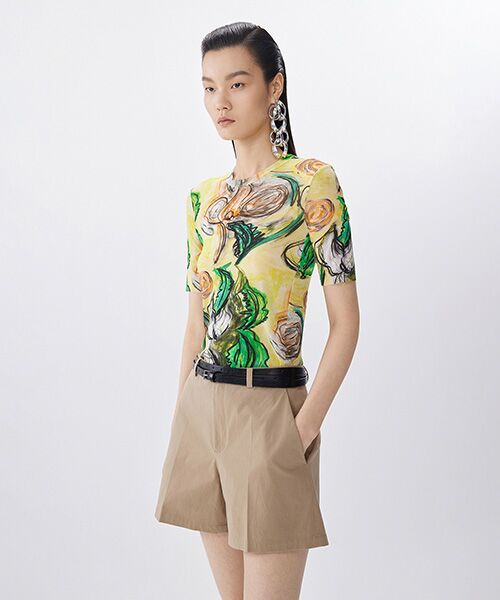 JNBY / ジェーエヌビーワイ カットソー | Floral Sheer Fit Top / シアーフィットトップス | 詳細4