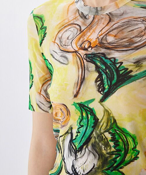 JNBY / ジェーエヌビーワイ カットソー | Floral Sheer Fit Top / シアーフィットトップス | 詳細6