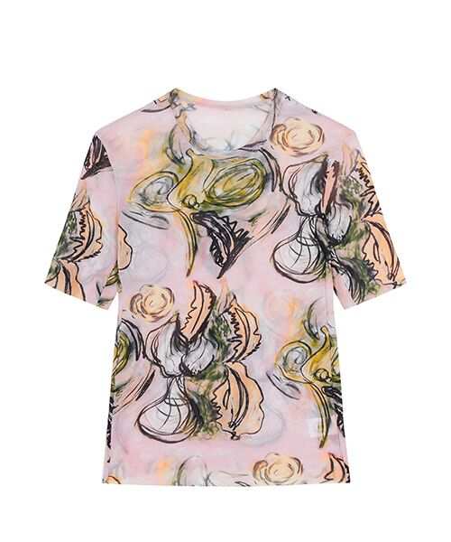 JNBY / ジェーエヌビーワイ カットソー | Floral Sheer Fit Top / シアーフィットトップス | 詳細10