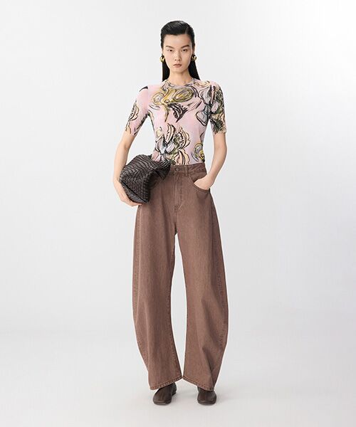 JNBY / ジェーエヌビーワイ カットソー | Floral Sheer Fit Top / シアーフィットトップス | 詳細16