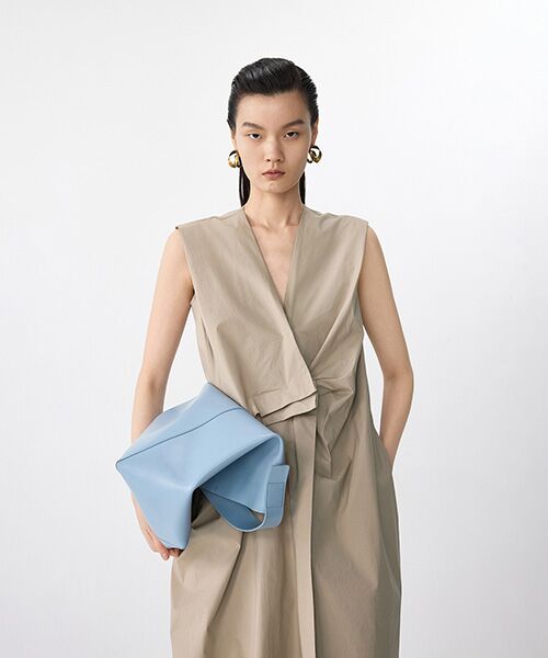 JNBY / ジェーエヌビーワイ ロング・マキシ丈ワンピース | Asym Tuck Dress / タックドレス | 詳細16