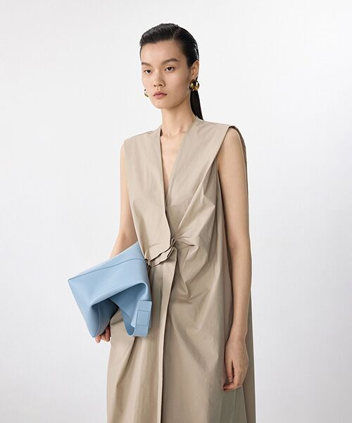 JNBY / ジェーエヌビーワイ ロング・マキシ丈ワンピース | Asym Tuck Dress / タックドレス | 詳細17