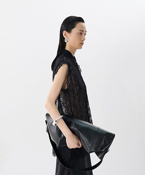 JNBY / ジェーエヌビーワイ シャツ・ブラウス | Sheer Lace Shirt / シアーレースシャツ | 詳細1