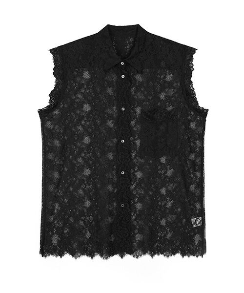JNBY / ジェーエヌビーワイ シャツ・ブラウス | Sheer Lace Shirt / シアーレースシャツ | 詳細6