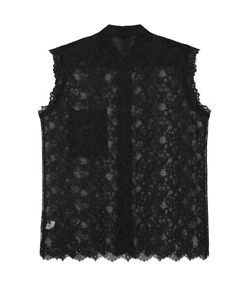 JNBY / ジェーエヌビーワイ シャツ・ブラウス | Sheer Lace Shirt / シアーレースシャツ | 詳細7