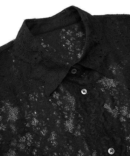JNBY / ジェーエヌビーワイ シャツ・ブラウス | Sheer Lace Shirt / シアーレースシャツ | 詳細8