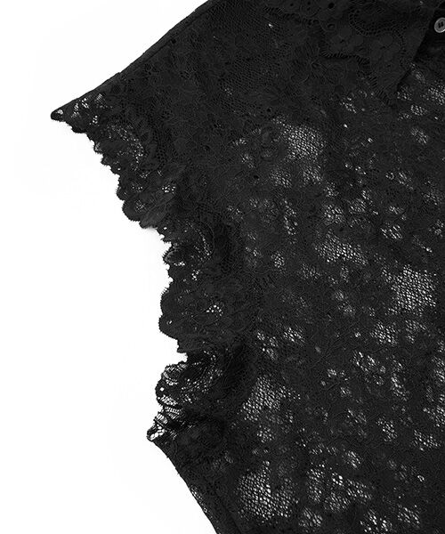 JNBY / ジェーエヌビーワイ シャツ・ブラウス | Sheer Lace Shirt / シアーレースシャツ | 詳細9