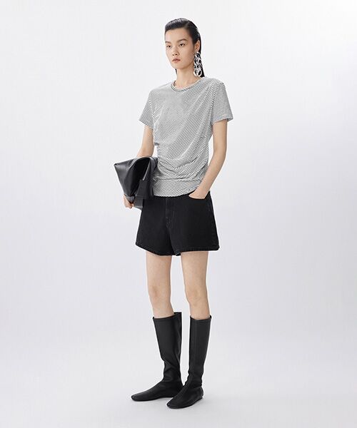 JNBY / ジェーエヌビーワイ Tシャツ | Tucked Stripe Top / ストライプトップス | 詳細5