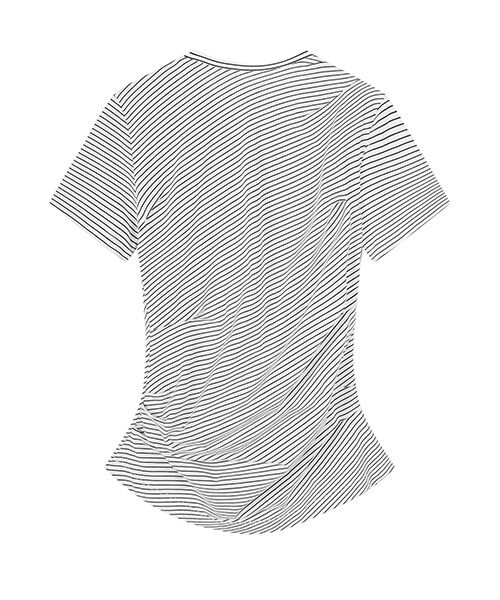 JNBY / ジェーエヌビーワイ Tシャツ | Tucked Stripe Top / ストライプトップス | 詳細8