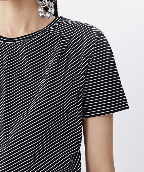 セール】 Tucked Stripe Top / ストライプトップス （Tシャツ