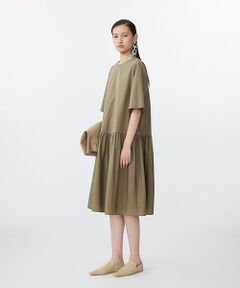 JNBY / ジェーエヌビーワイ ロング・マキシ丈ワンピース | Gathered Ease Dress / ギャザードレス