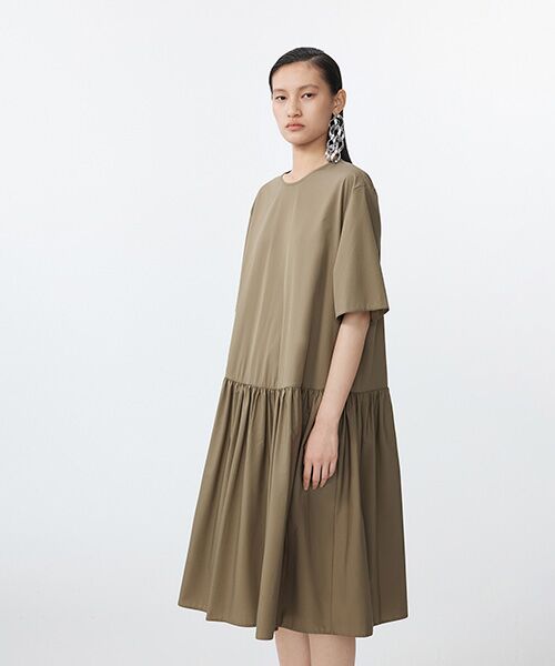 JNBY / ジェーエヌビーワイ ロング・マキシ丈ワンピース | Gathered Ease Dress / ギャザードレス | 詳細3