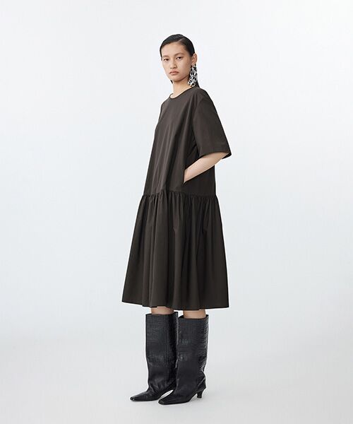 JNBY / ジェーエヌビーワイ ロング・マキシ丈ワンピース | Gathered Ease Dress / ギャザードレス | 詳細10