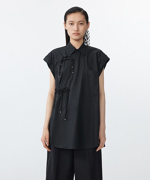 JNBY / ジェーエヌビーワイ シャツ・ブラウス | Chinese Panko Cotton Shirt / コットンシャツ | 詳細1