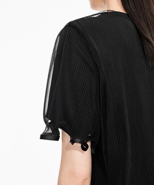 JNBY / ジェーエヌビーワイ ロング・マキシ丈ワンピース | Ruffled Sheer Dress | 詳細6