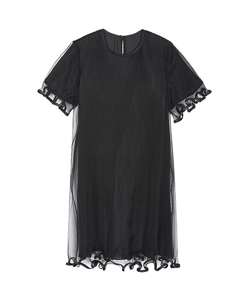 JNBY / ジェーエヌビーワイ ロング・マキシ丈ワンピース | Ruffled Sheer Dress | 詳細7