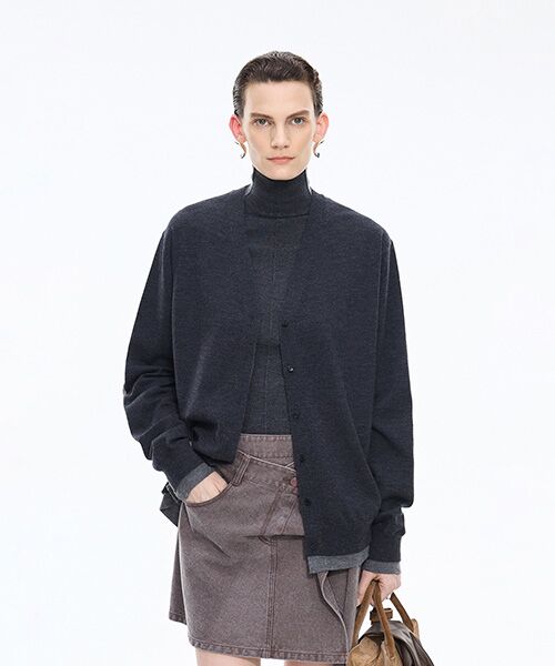 JNBY / ジェーエヌビーワイ カーディガン・ボレロ | Layered Block Cardigan | 詳細1