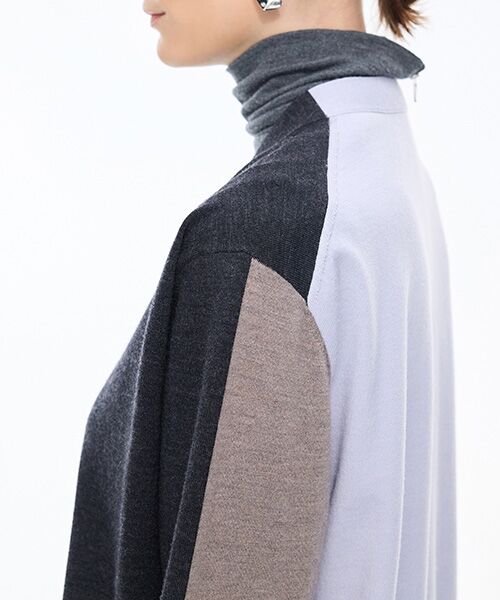 JNBY / ジェーエヌビーワイ カーディガン・ボレロ | Layered Block Cardigan | 詳細4