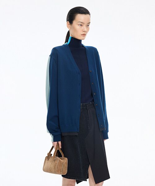 JNBY / ジェーエヌビーワイ カーディガン・ボレロ | Layered Block Cardigan | 詳細17