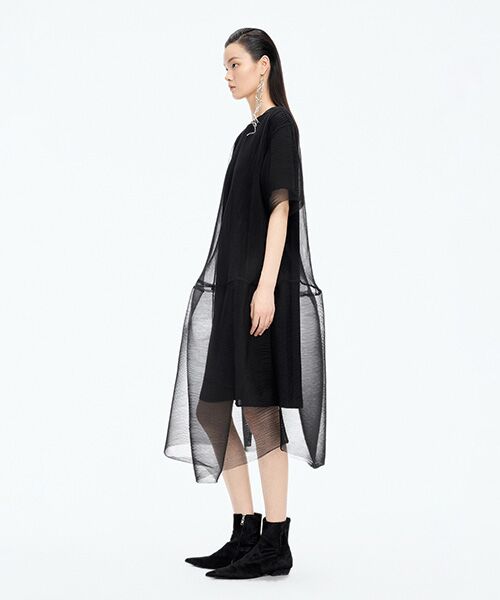 JNBY / ジェーエヌビーワイ ロング・マキシ丈ワンピース | Pleated Ruffle Dress | 詳細1