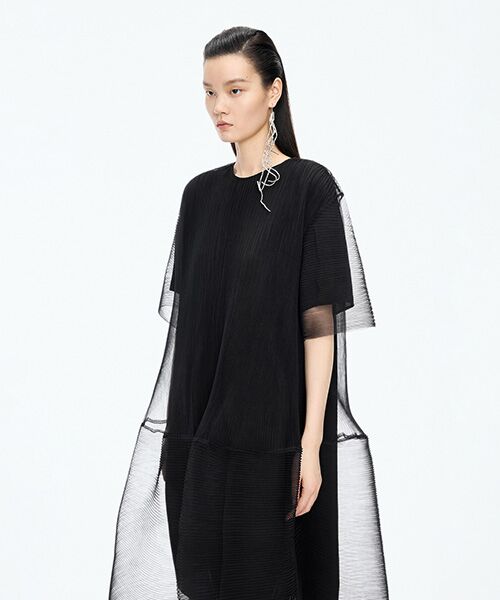 JNBY / ジェーエヌビーワイ ロング・マキシ丈ワンピース | Pleated Ruffle Dress | 詳細4