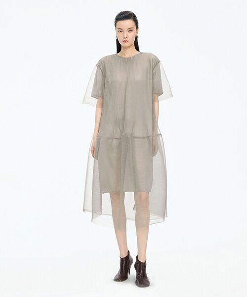 JNBY / ジェーエヌビーワイ ロング・マキシ丈ワンピース | Pleated Ruffle Dress | 詳細17