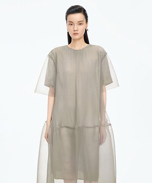 JNBY / ジェーエヌビーワイ ロング・マキシ丈ワンピース | Pleated Ruffle Dress | 詳細20