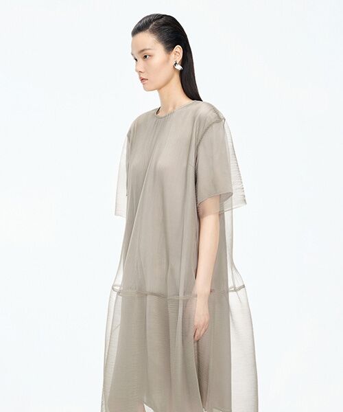 JNBY / ジェーエヌビーワイ ロング・マキシ丈ワンピース | Pleated Ruffle Dress | 詳細21