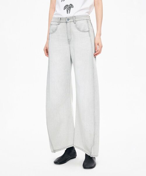 JNBY / ジェーエヌビーワイ デニムパンツ | Curved Seam Tencel Jeans | 詳細10