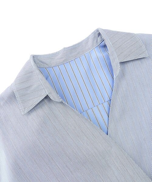 JNBY / ジェーエヌビーワイ シャツ・ブラウス | Pinstripe Wrap Shirt | 詳細14