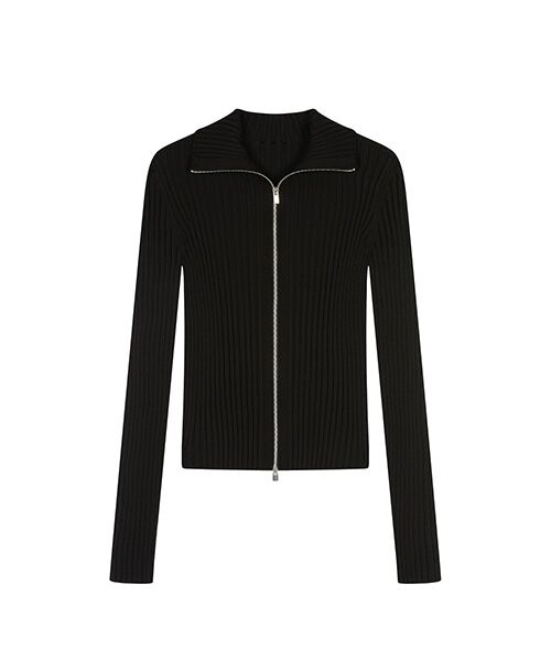 JNBY / ジェーエヌビーワイ ニット・セーター | Wide Rib Double-Zip Cardigan | 詳細5