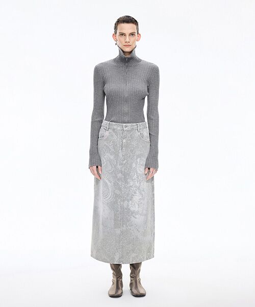 JNBY / ジェーエヌビーワイ ニット・セーター | Wide Rib Double-Zip Cardigan | 詳細8