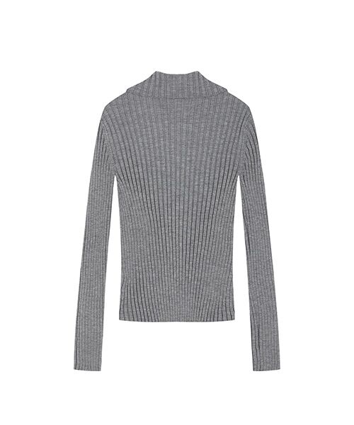 JNBY / ジェーエヌビーワイ ニット・セーター | Wide Rib Double-Zip Cardigan | 詳細11