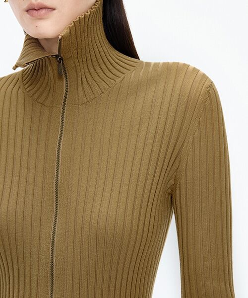 JNBY / ジェーエヌビーワイ ニット・セーター | Wide Rib Double-Zip Cardigan | 詳細15