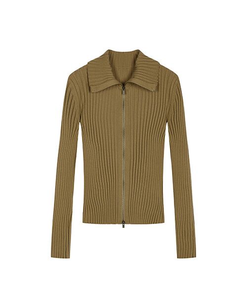 JNBY / ジェーエヌビーワイ ニット・セーター | Wide Rib Double-Zip Cardigan | 詳細18