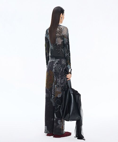 JNBY / ジェーエヌビーワイ カットソー | Oriental Print Second-Skin Top | 詳細8