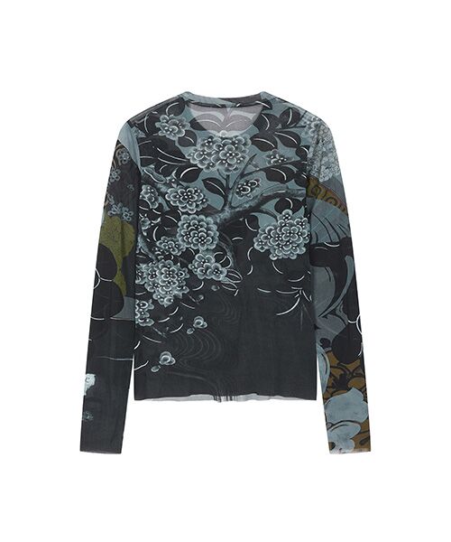 JNBY / ジェーエヌビーワイ カットソー | Oriental Print Second-Skin Top | 詳細10