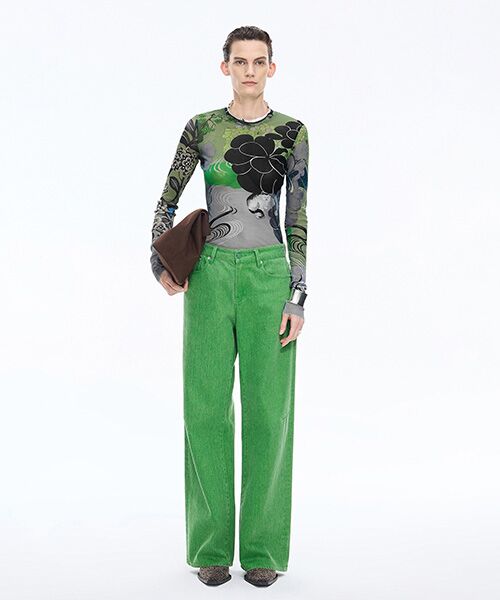 JNBY / ジェーエヌビーワイ カットソー | Oriental Print Second-Skin Top | 詳細14