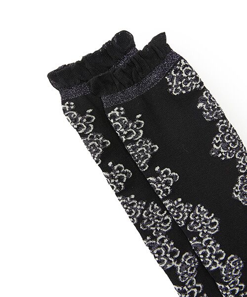 JNBY / ジェーエヌビーワイ ソックス | Floral Shimmer Knee Socks | 詳細3