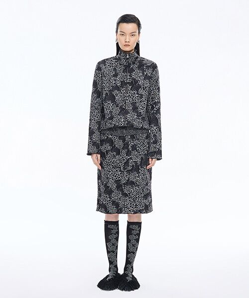 JNBY / ジェーエヌビーワイ ソックス | Floral Shimmer Knee Socks | 詳細7