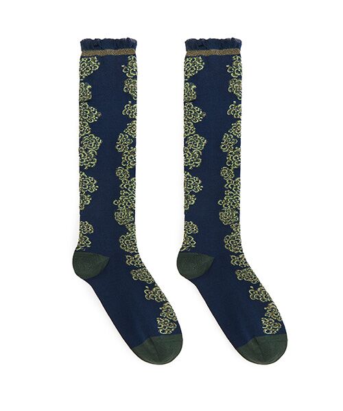 JNBY / ジェーエヌビーワイ ソックス | Floral Shimmer Knee Socks | 詳細14