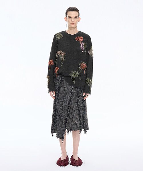 JNBY / ジェーエヌビーワイ ニット・セーター | Embroidered Wool Sweater | 詳細4