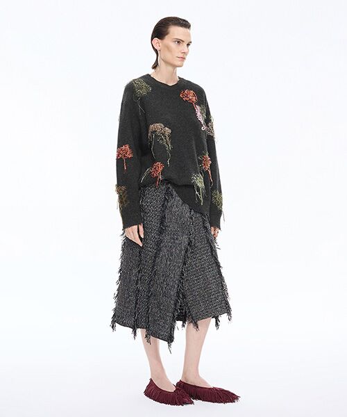 JNBY / ジェーエヌビーワイ ニット・セーター | Embroidered Wool Sweater | 詳細5